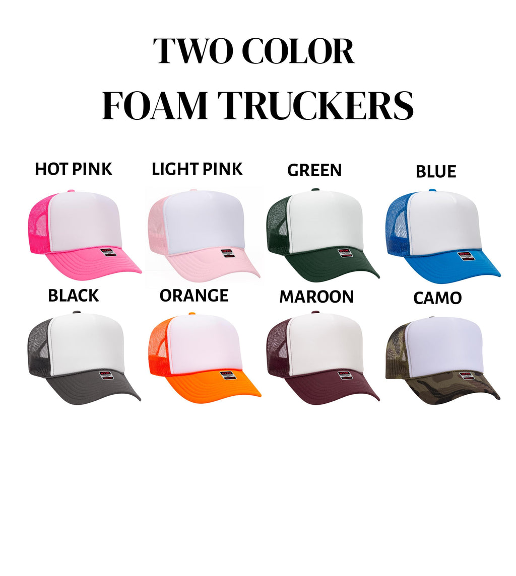 Custom Marathon Support Hat | Team Name Trucker Hat | Personalized Race Day Hat | Cheer Squad Hat | Running Event Gift | Team Spirit Hat