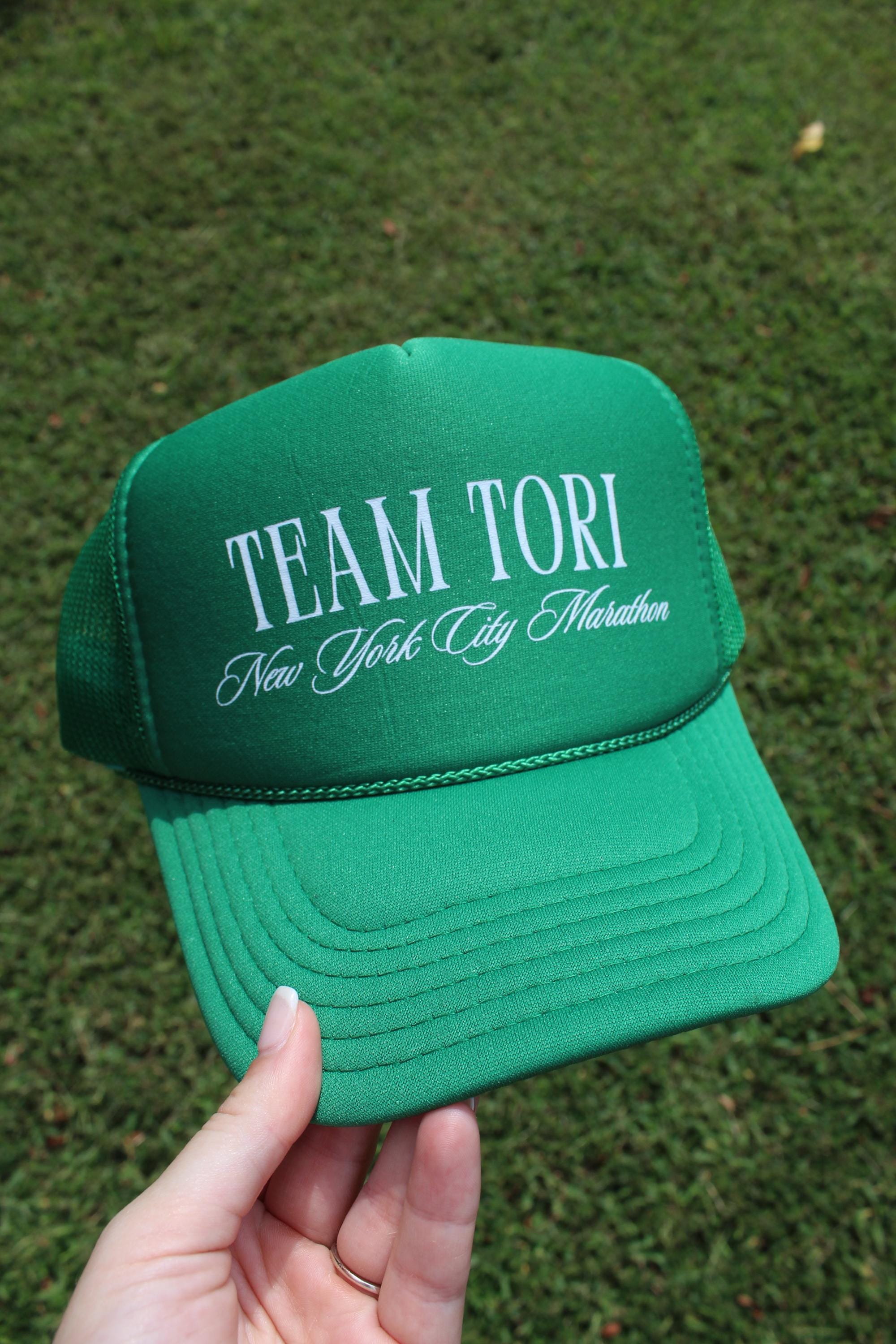 Custom Marathon Support Hat | Team Name Trucker Hat | Personalized Race Day Hat | Cheer Squad Hat | Running Event Gift | Team Spirit Hat